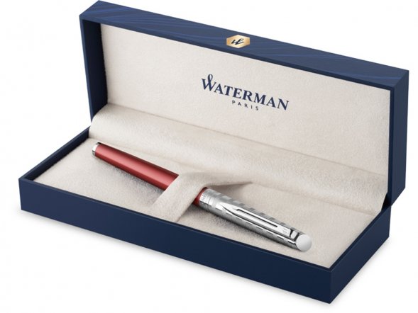 Ручка роллер Waterman Hemisphere French riviera Deluxe RED CLUB RB в подарочной коробке 