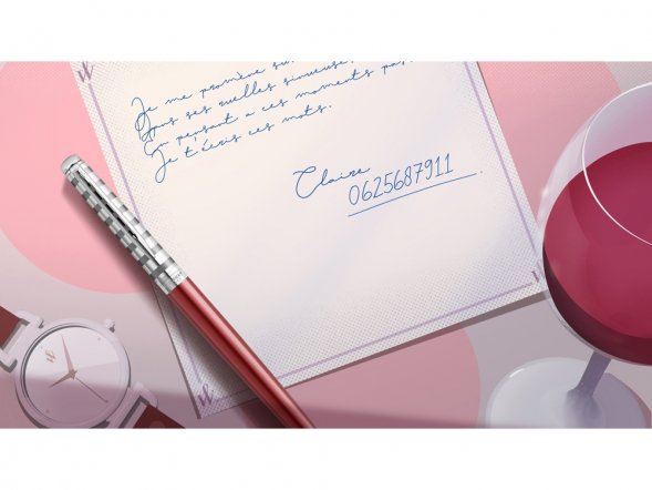 Ручка роллер Waterman Hemisphere French riviera Deluxe RED CLUB RB в подарочной коробке 