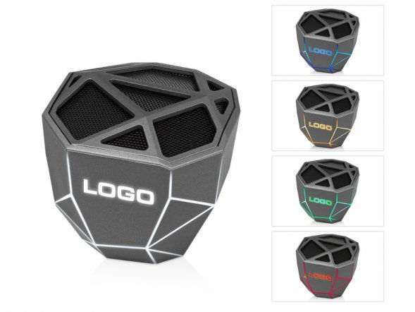 Портативная колонка Geo, 5 цветов подсветки 