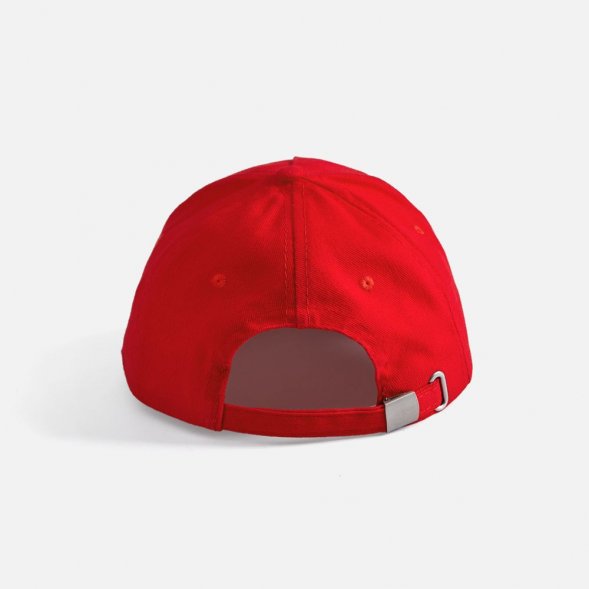 Бейсболка Long Beach, красная с белым 