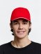Бейсболка Long Beach, красная с белым 