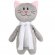 Мягкая игрушка Beastie Toys, котик с белым шарфом 