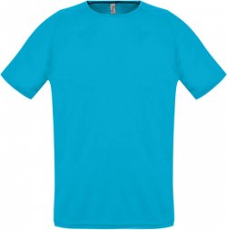 Футболка унисекс Sporty 140, бирюзовая