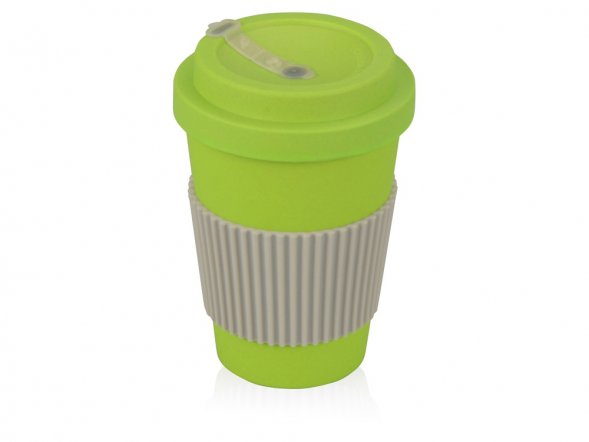 Термокружка Muffin из натуральных волокон, зеленое яблоко 