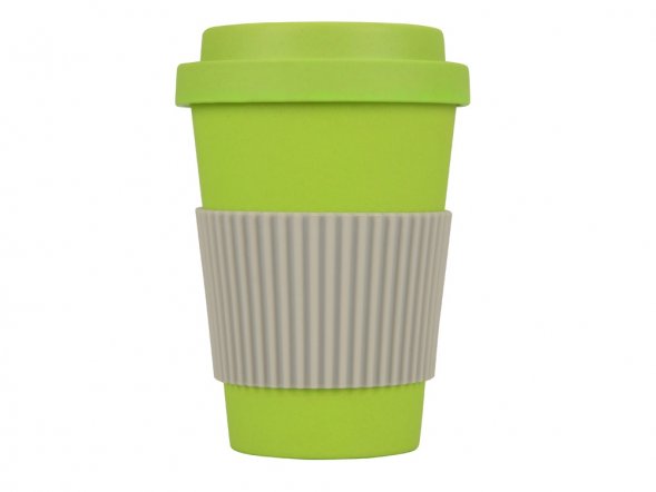 Термокружка Muffin из натуральных волокон, зеленое яблоко 