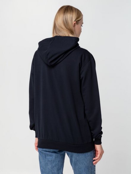 Толстовка на молнии с капюшоном Unit Siverga, темно-синяя 