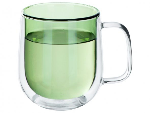 Цветная кружка Ubud с двойными стенками, зеленый 