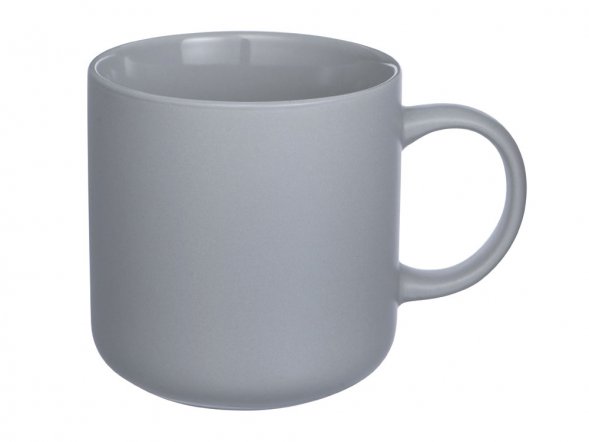 Кружка матовая Rita, 410мл, серый 