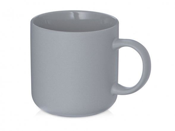 Кружка матовая Rita, 410мл, серый 