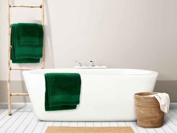 Полотенце Molan, большое, темно-зеленое 