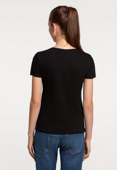 Футболка женская «Крокодилобегемоты», черная 