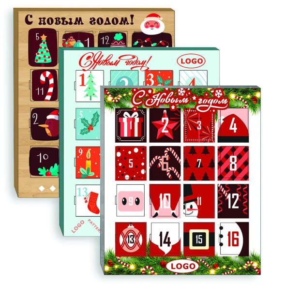 Шоколадный адвент-календарь Festa Mini на заказ 