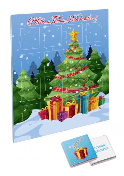 Шоколадный адвент-календарь Festa Mini на заказ 