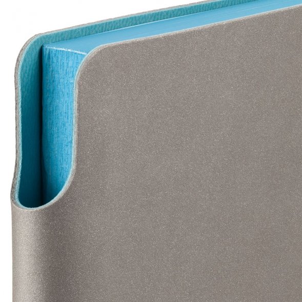 Ежедневник Flexpen, недатированный, серебристо-бирюзовый 