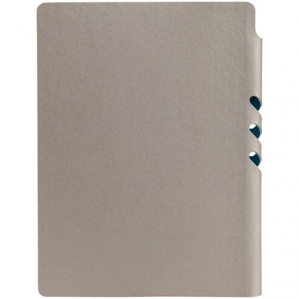 Ежедневник Flexpen, недатированный, серебристо-бирюзовый 