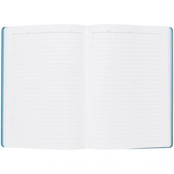 Ежедневник Flexpen, недатированный, серебристо-бирюзовый 