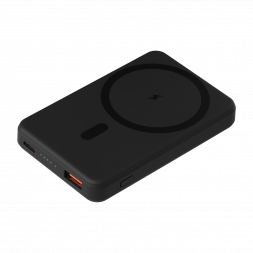 Внешний аккумулятор Largo PD 5000mAh с функцией беспроводной зарядки 15W, черный