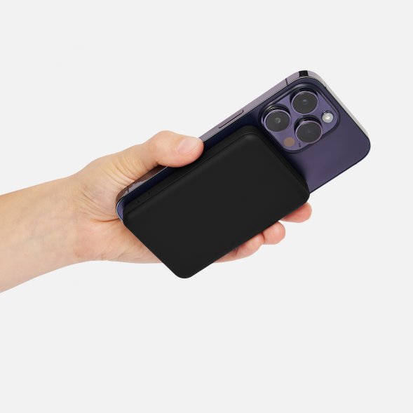 Внешний аккумулятор Largo PD 5000mAh с функцией беспроводной зарядки 15W, черный 