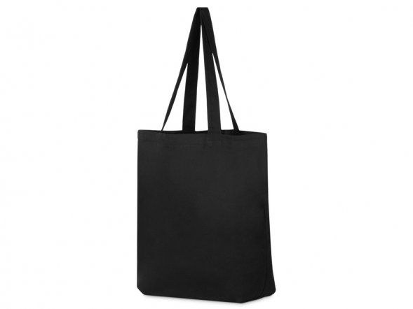 Сумка с широким дном и боками, черный 