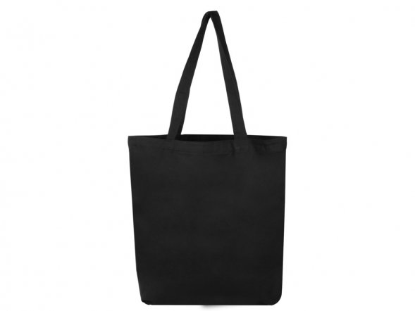 Сумка с широким дном и боками, черный 