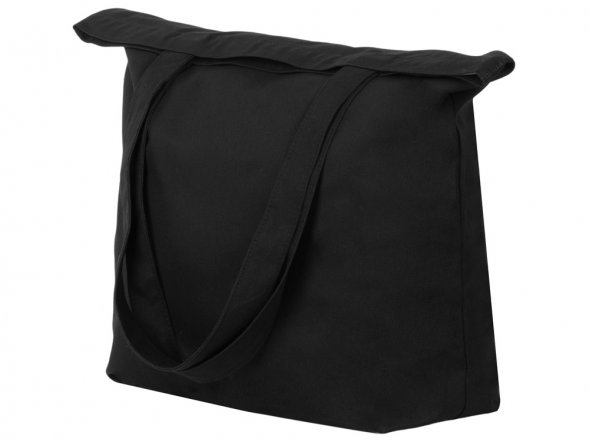 Сумка с широким дном и боками, черный 