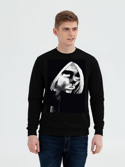 Свитшот «Меламед. Kurt Cobain», черный 