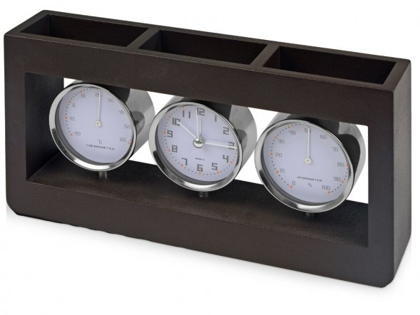 Погодная станция Трилогия, коричневый/серебристый 