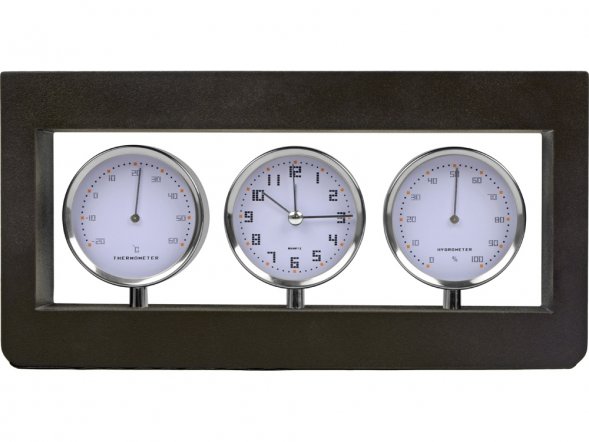 Погодная станция Трилогия, коричневый/серебристый 