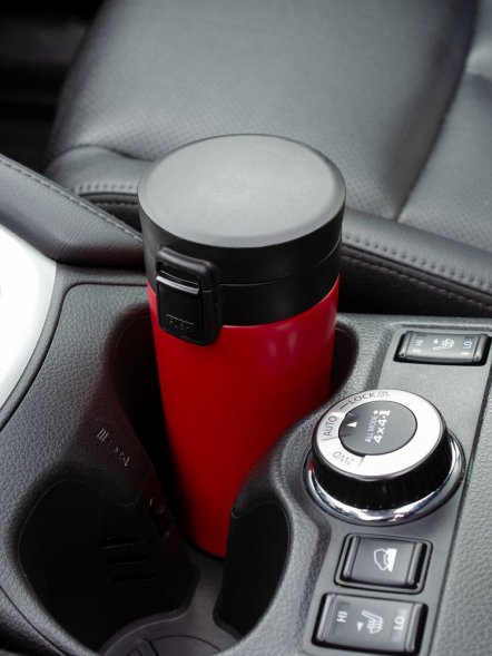 Термостакан с ситечком No Leak Infuser, красный 