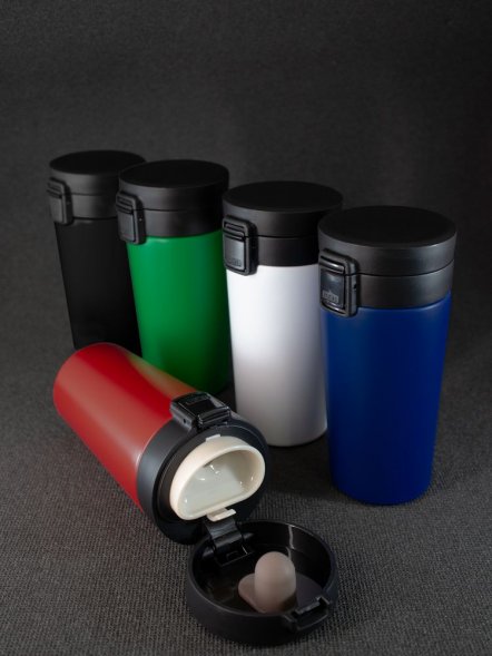 Термостакан с ситечком No Leak Infuser, красный 