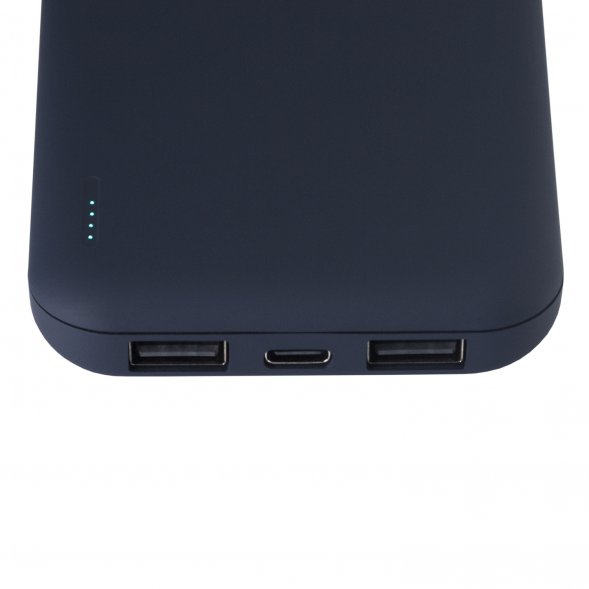 Внешний аккумулятор с подсветкой Luce 10000 mAh, синий 