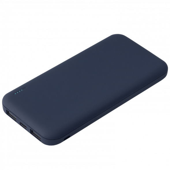 Внешний аккумулятор с подсветкой Luce 10000 mAh, синий 