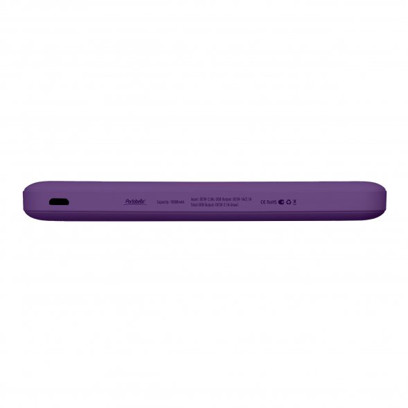 Внешний аккумулятор Elari Plus 10000 mAh, фиолетовый 