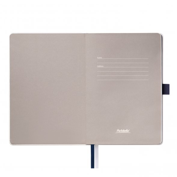 Ежедневник Arctic недатированный, белый/синий 