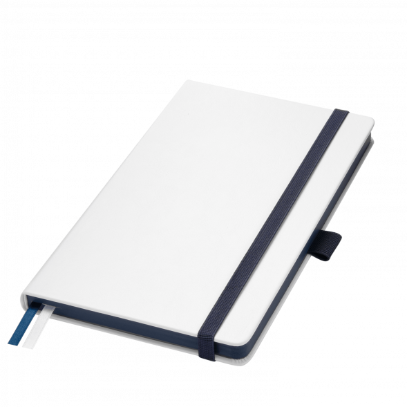 Ежедневник Arctic недатированный, белый/синий 