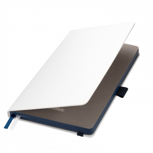 Ежедневник Arctic недатированный, белый/синий 