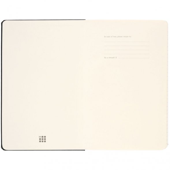 Записная книжка Moleskine Classic Large, без линовки, черная