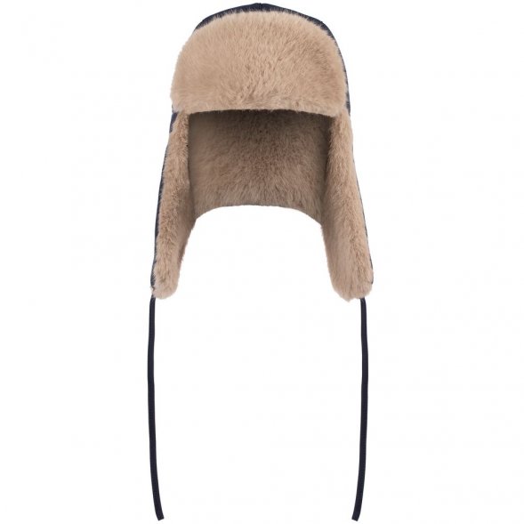 Шапка-ушанка Wasa, темно-синяя 