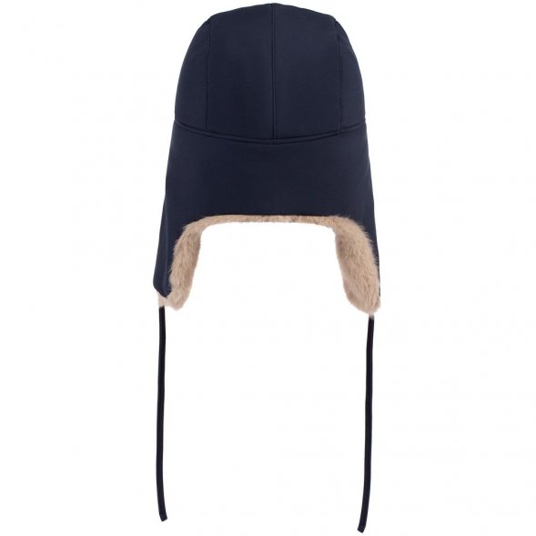 Шапка-ушанка Wasa, темно-синяя 