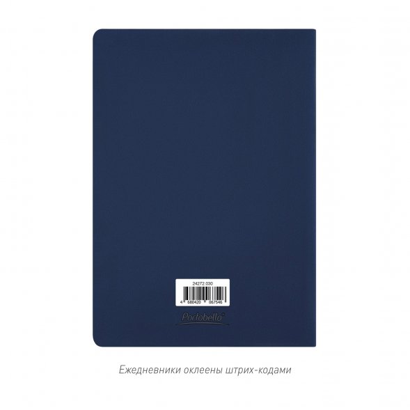 Ежедневник Latte soft touch недатированный, синий 
