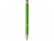 Шариковая кнопочная ручка Moneta с матовым антискользящим покрытием, лайм 