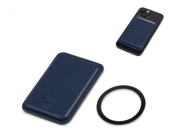 Магнитный картхолдер Cairo, темно-синий 