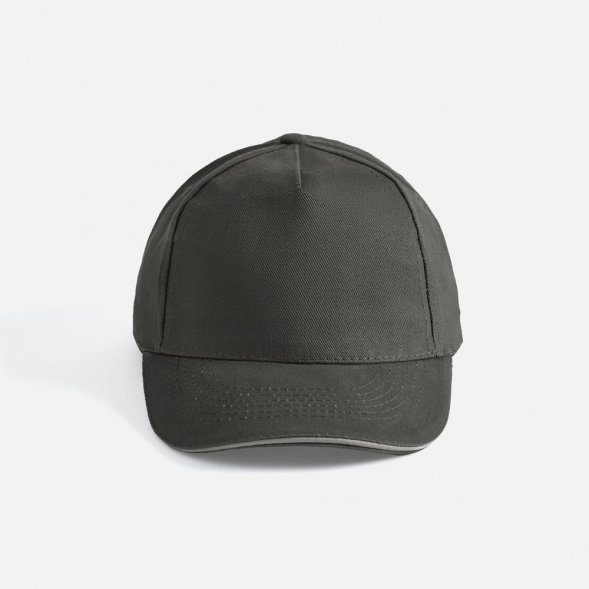 Бейсболка Long Beach, темно-серая со светло-серым 