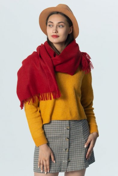 Палантин Classic, красный 