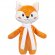 Мягкая игрушка Beastie Toys, лисенок с белым шарфом 
