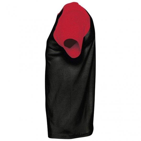 Футболка мужская двухцветная Funky 150, черная с красным 