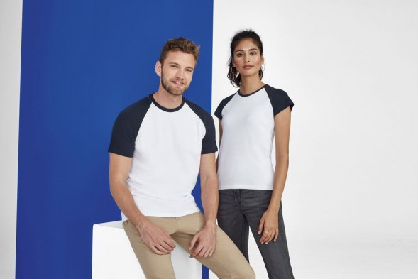 Футболка мужская двухцветная Funky 150, черная с красным 