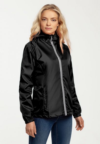Ветровка женская Fastplant черная 
