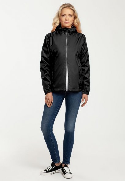 Ветровка женская Fastplant черная 