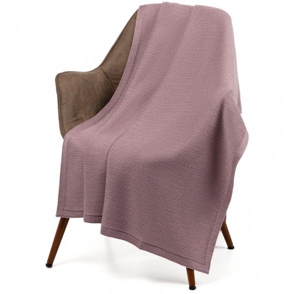 Плед Ornato, розовый (пыльная роза) 